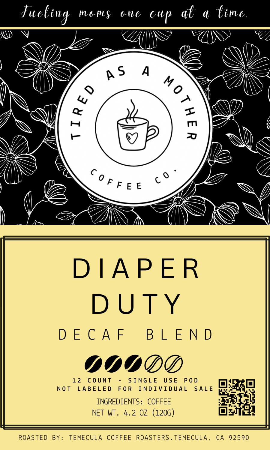 Diaper Duty Decaf - 12 count pods