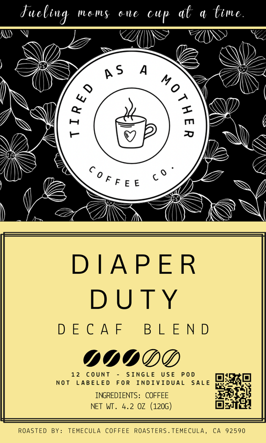 Diaper Duty Decaf - 12 count pods